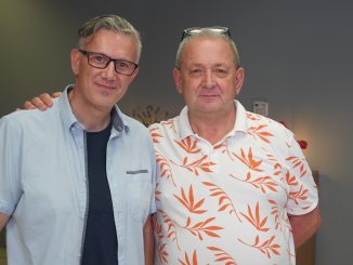 Jurnalistul Adrian Boioglu și Președintele ANAT, Alin Burcea. FOTO Mitică Raftu / GoNEXT.ro